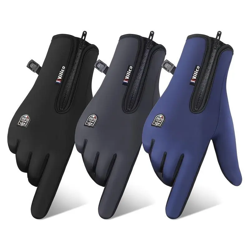 Windproof & Coldproof Thermal Gloves Compatible for Skiing, Snow & Outdoor Winter Activities - Touchscreen Smart Gloves with Non, Machine Washable, for & () - Ski Accessories