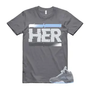 5 Wolf Grey 2026 Ice Blue Light Graphite White Icy T Shirt Match HER