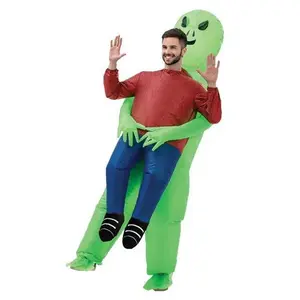 Alien Abduction - Inflatable - Green Costume - Adult