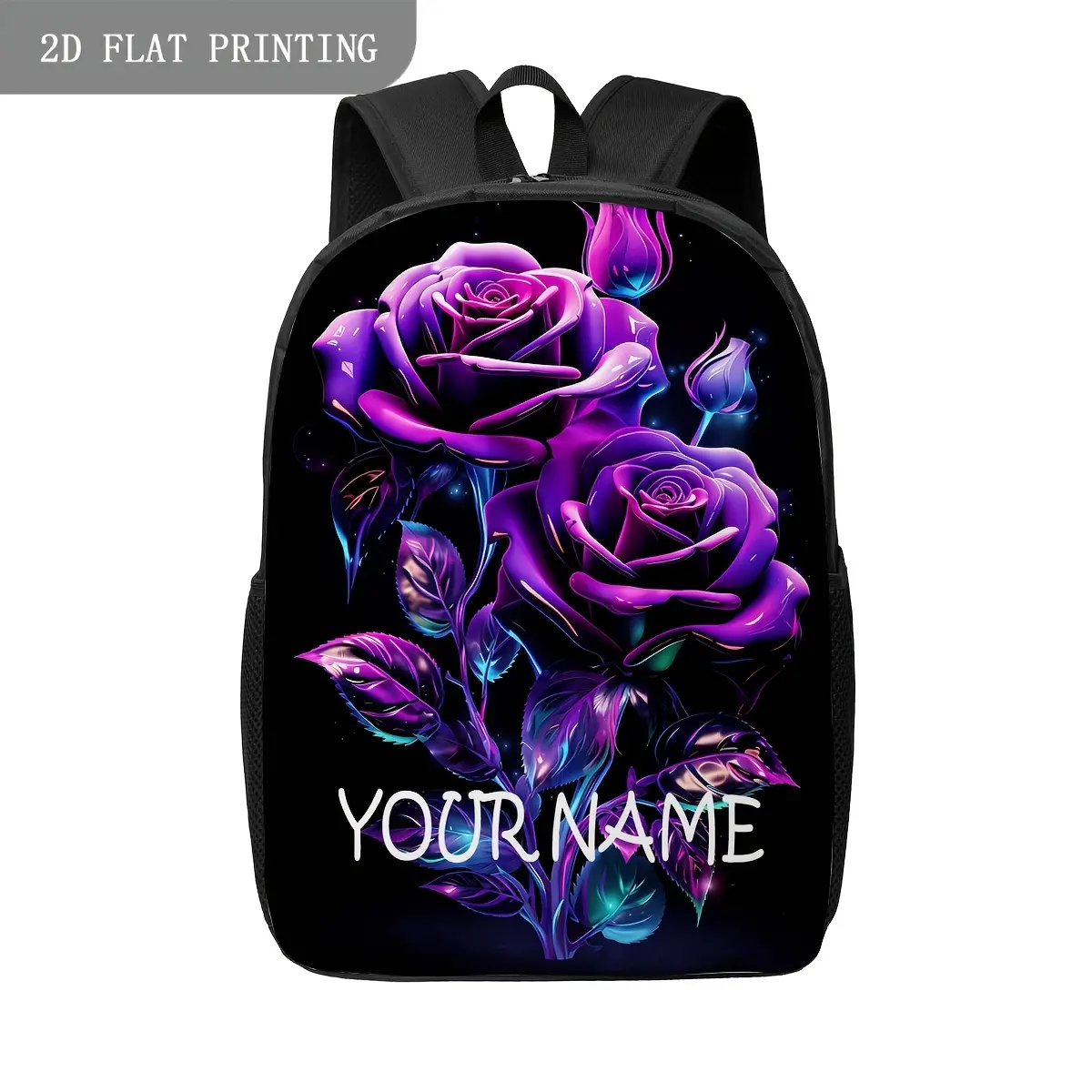 Customized fashionable backpack, suitable for daily school or office use, with reinforced stitching, well-organized interior design, and unique name customization options, providing a combination of comfort, practicality, and unique personal style.