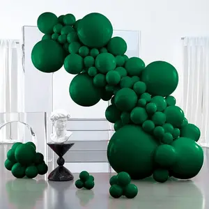 PartyWoo Dark Green Balloons 127 pcs Different Sizes of 36 18 12 10 5 Inch Hunter Emerald Forest Green Balloon Arch Kit Garland for Graduation Christmas Jungle Birthday Party Decorations Green-Y56