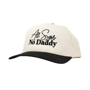 All Sugar No Daddy Embroidered Snapback Adjustable Premium Trucker Hat