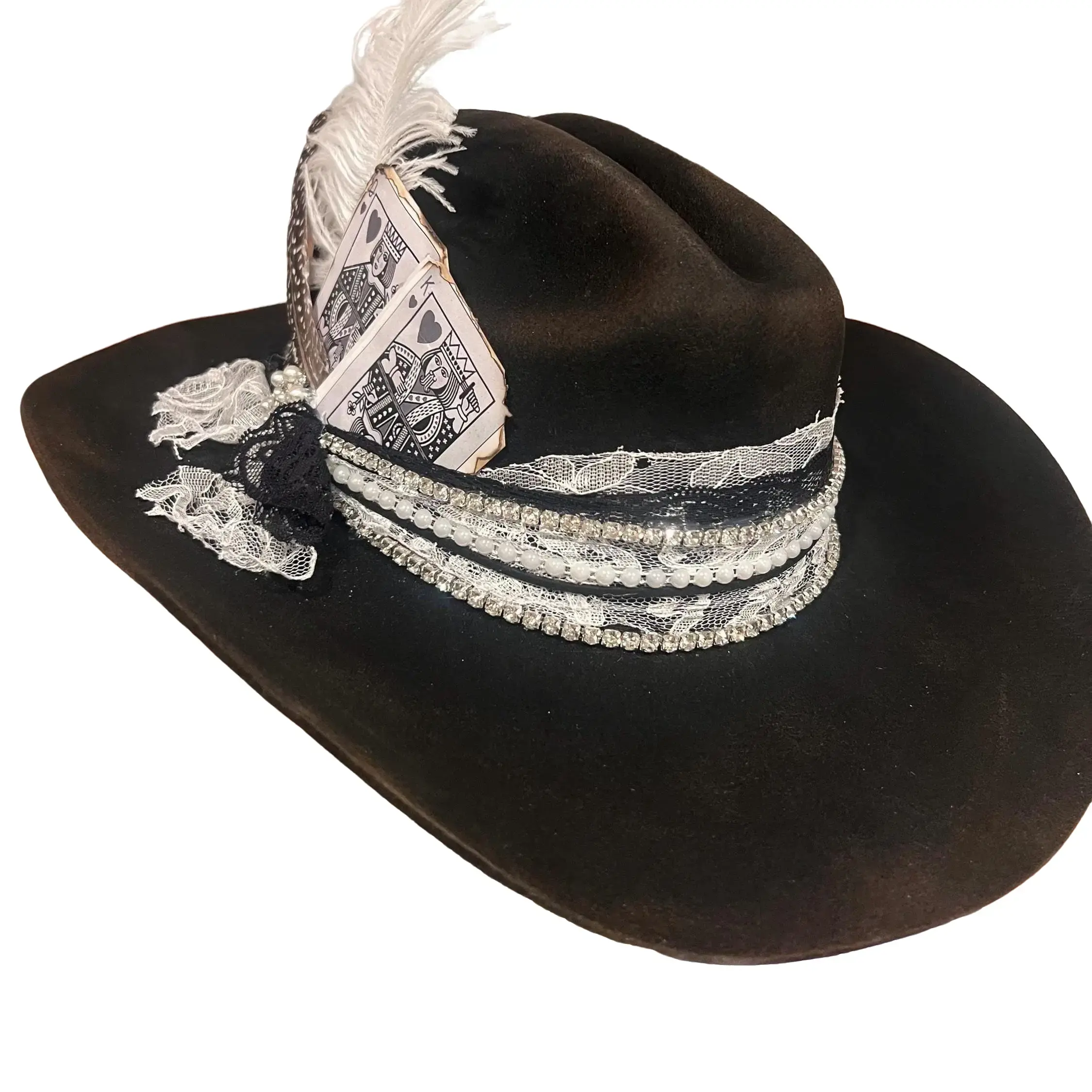 Lookin for Love-Custom cowboy style wool hat.