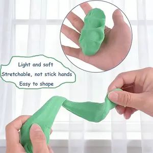 Air Dry Clay Kit, Magic Foam Modeling Clay with 3 Sculpting Tools, DIY Soft Molding Clay Art Crafts Gifts for Kids Adults Boys Girls