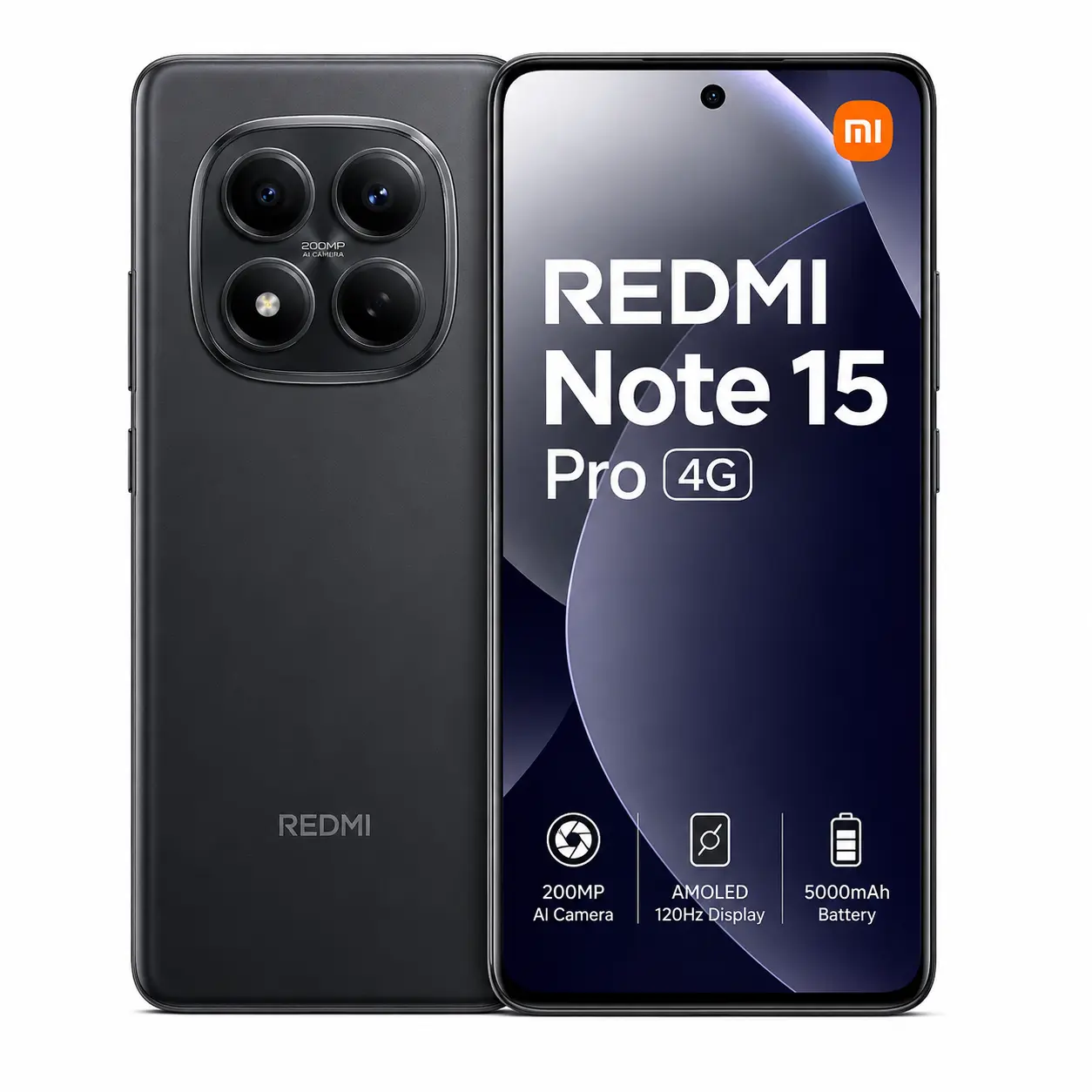 Xiaomi Redmi Note 15 Pro 4G 512GB ROM 12GB RAM Dual SIM GSM Unlocked - Black