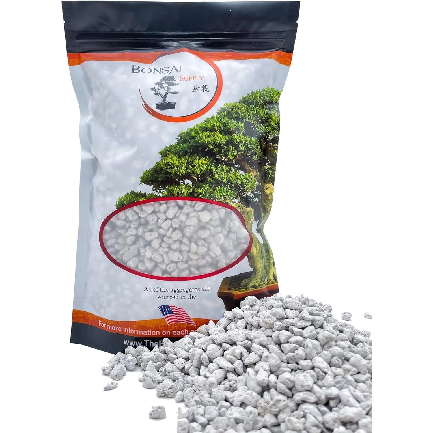 Pumice for Bonsai, Succulent, Cactus | 2 Quarts Bag | 1/4” Particle Size | The Bonsai Supply