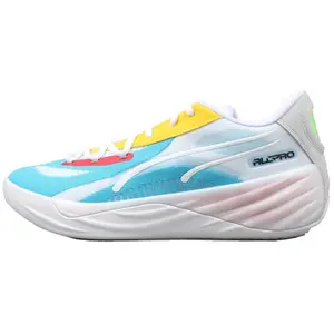 PUMA All Pro Nitro Primary Basketball Shoes with NTROFOAM Cushioned Midsole & Vibrant Contrasting Color Design