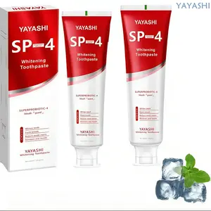 YAYASHI SP4 Probiotics Teeth Whitening,Helps Remove Surface Stains,Whitens Teeth,Deep Cleaning Care,Strengthens Tooth Enamel,Protects Against Cavities healthy toothpaste pasta dental oral health natural oral