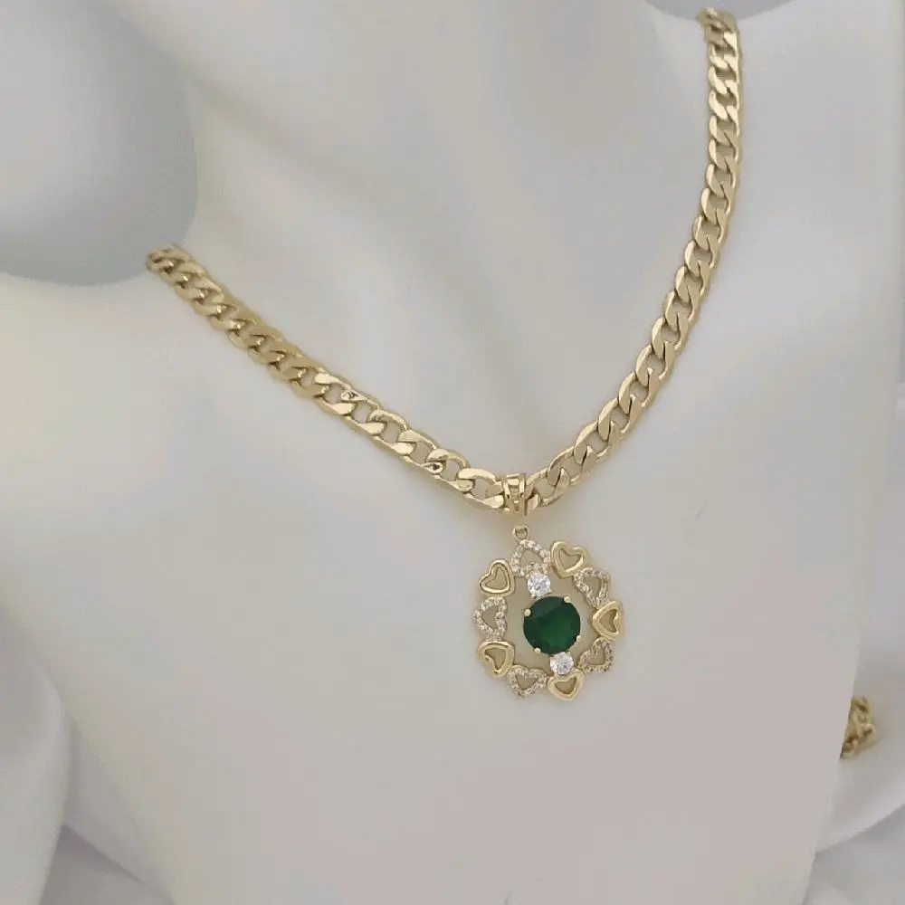 cadena 248 y dije 532 corazon plated