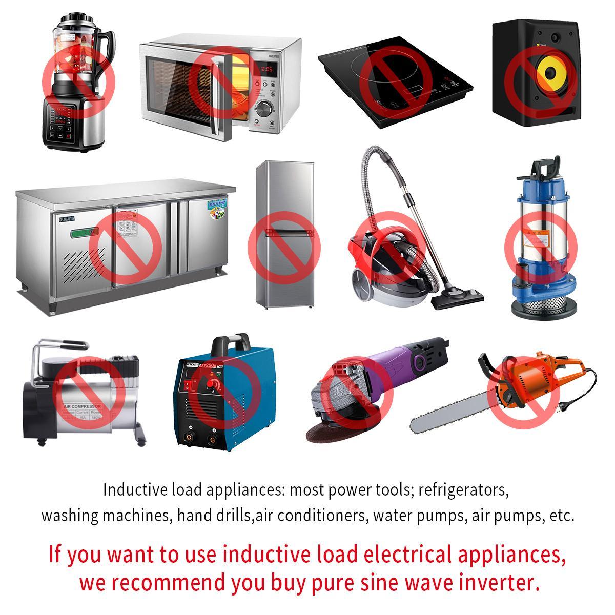 A must-have for camping! Modified sine wave inverter 2500W, DC 24V to AC 110V, mobile phone/computer/car refrigerator at any time, say goodbye to the anxiety of power outage, overload protection, and more assured to use electricity