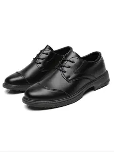 Men's Soft Head Tie-Up Formal Dress Shoes, Fashion Business Casual Design, Comfortable Daily Wear & Special Occasions