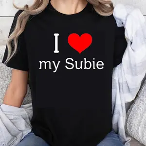 100% Cotton I Love My Subie Subaru Car Owner Gift For Subaru Fans Automotive Enthusiast T-Shirt