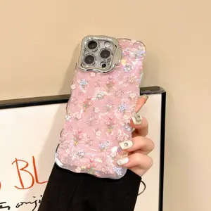Trendy Tulip Bouquet Floral iPhone Case for Apple 16 Pro Max, Shell Texture Design, Simple Style, Lens Stand Feature, Ideal Gift for Women, Cover, Accessories, Protection