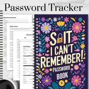 Random Style Password Book Blind Box - Funny WTF Password Logbook for Seniors & Forgetful People, Mixed Color/Design Mystery Box Stationery