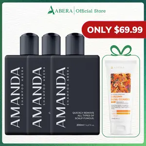 ABERA Amanda Shampoo - Combo 3 Boxes - Clean Scalp, Reduce Dandruff and Itchy, Stronger Hair & Healthier Scalp - 6.67 fl oz Conditioner Haircare