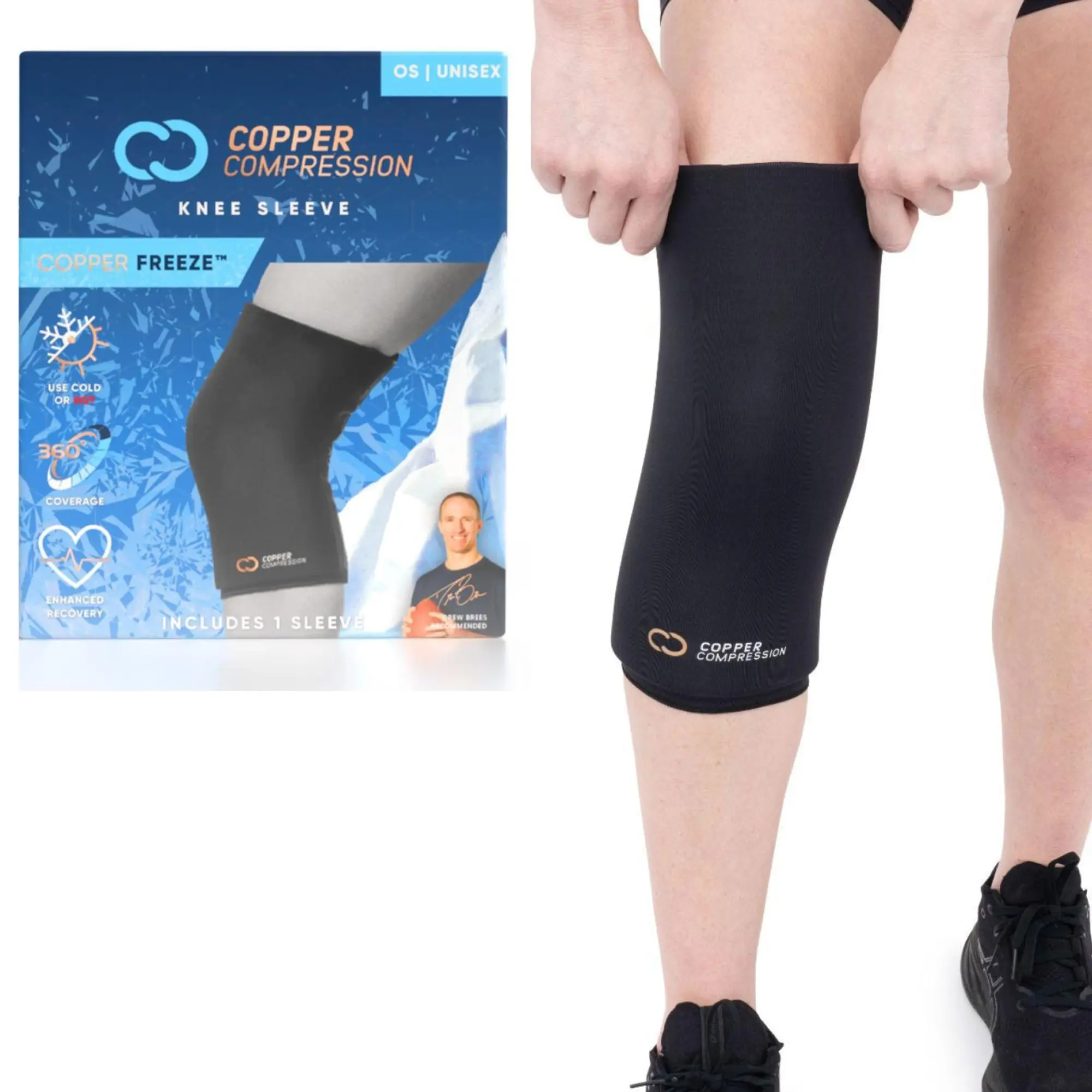 Copper Compression CopperFreeze Knee Sleeve