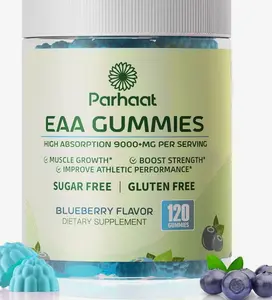 EAA Gummies 120 Gummies (Pineapple), Essential Amino Acids - All 9 Essential Aminos (EAA) and All Branched-Chain Aminos (BCAAs), Non-GMO, Gluten Free, Vegetarian Friendly