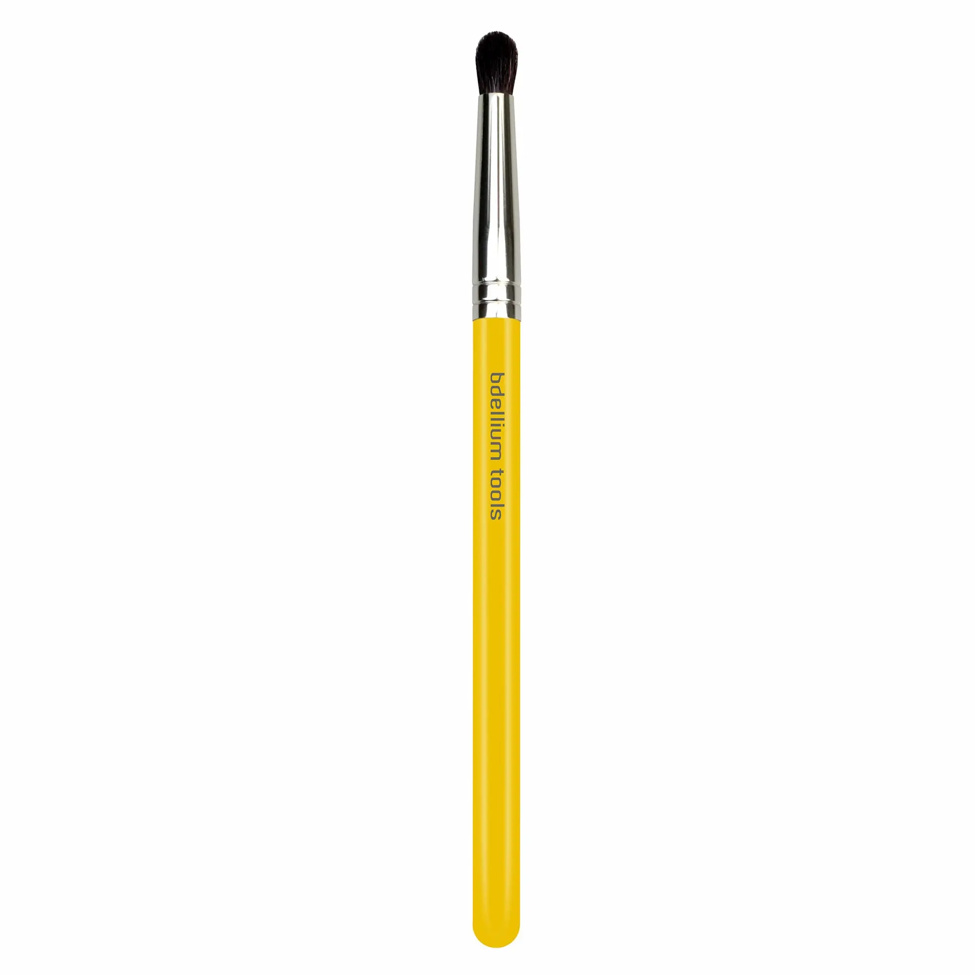 Bdellium Tools Studio 781 Crease Brush - Yellow Handle, Soft Natural & Synthetic Fibers, 6.7 Inch Length for Eye Crease Work