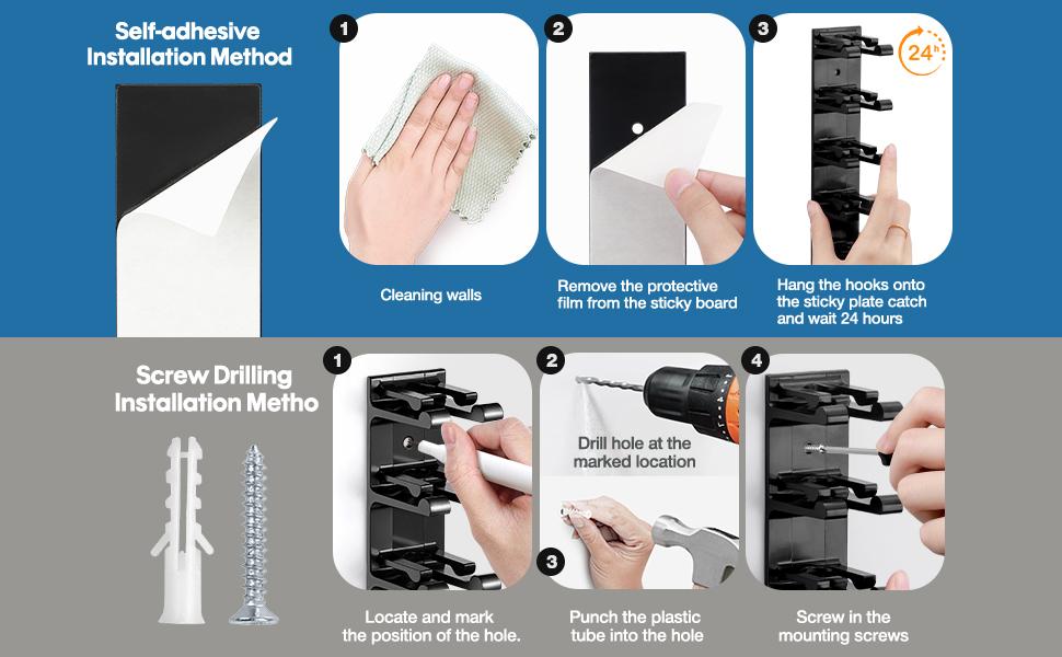 Hat Organizer Wall Mounted Multi-Level Baseball Cap Rack Adhesive Mount Stable Structure for Closet Door Bedroom Office Dormitory Easy Access Display Hanging Space 90% Saving