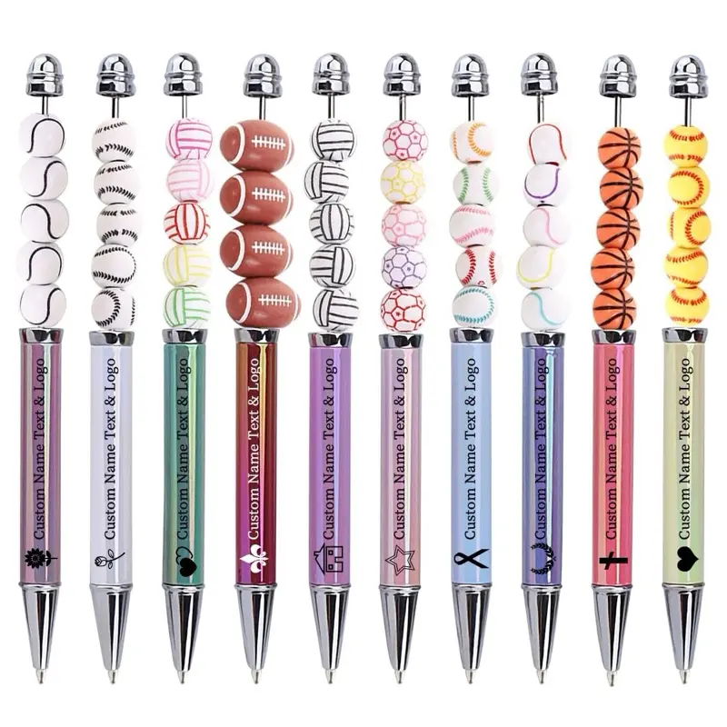Custom Name Personalized Pens - Customizable Design with Assorted Colors and Shapes