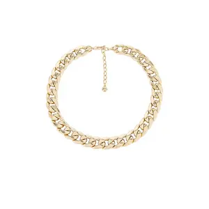 BaubleBar Michaela Curb Chain Necklace in Gold