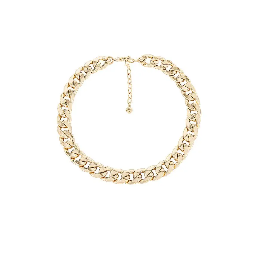 BaubleBar Michaela Curb Chain Necklace in Gold
