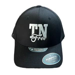Black Flexfit TN Free Hat - Unisex, Embroidered Design