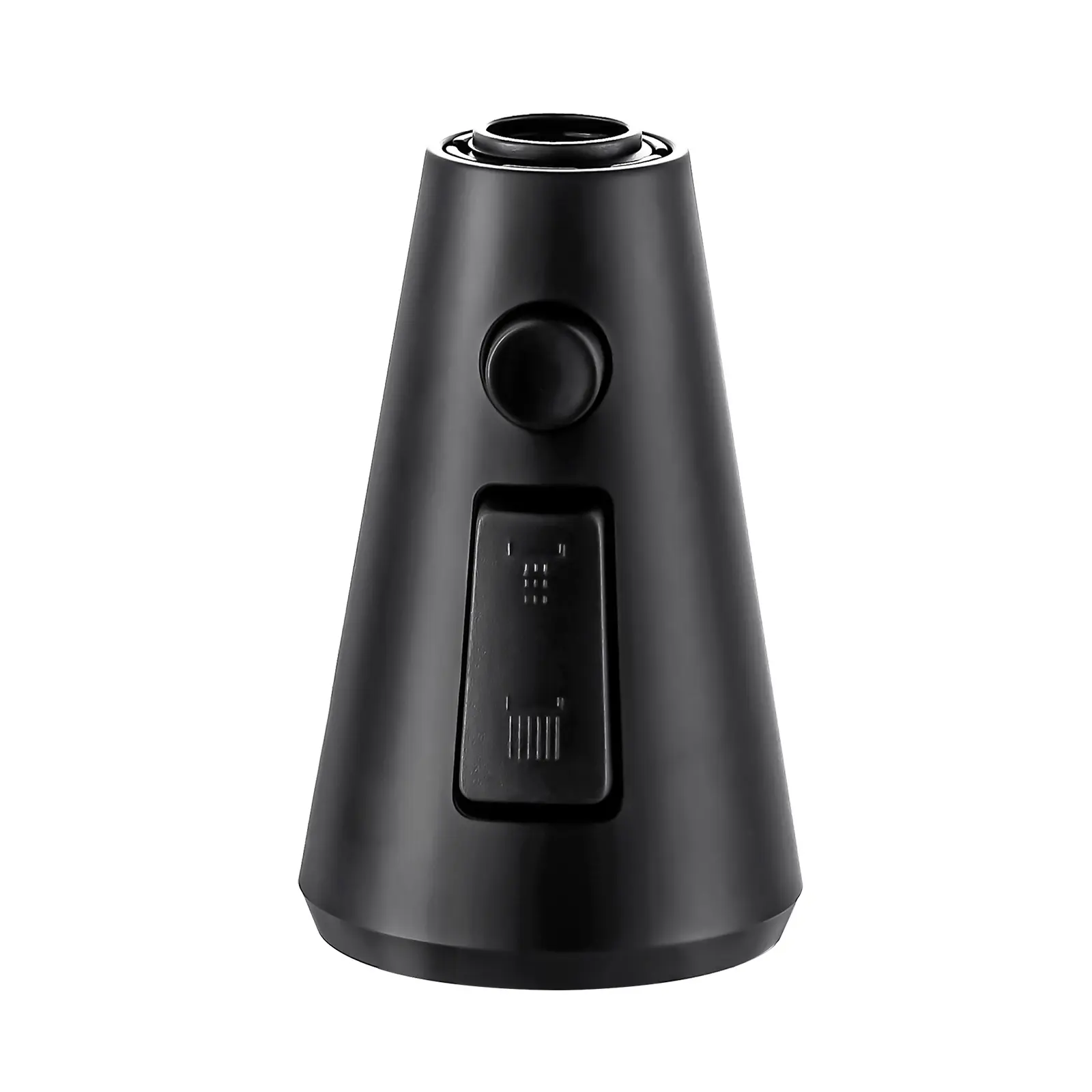 WOWOW Premium Quality Matte Black 1/2 in. ABS Multi-Mode Kitchen Faucets Head - 2-Button Switch, 3 Functions (Including Food Flush), 9 Adapters, Powerful Water, Durable Replacement Parts, Easy Installation, Almost Universal Fit for Kitchen Sinks