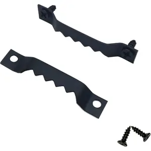 50 Pack Small Sawtooth Picture Hangers - Steel Picture Hanging Solutions with Screws for Hanging Clock Paintings Artwork Frame Hooks Black