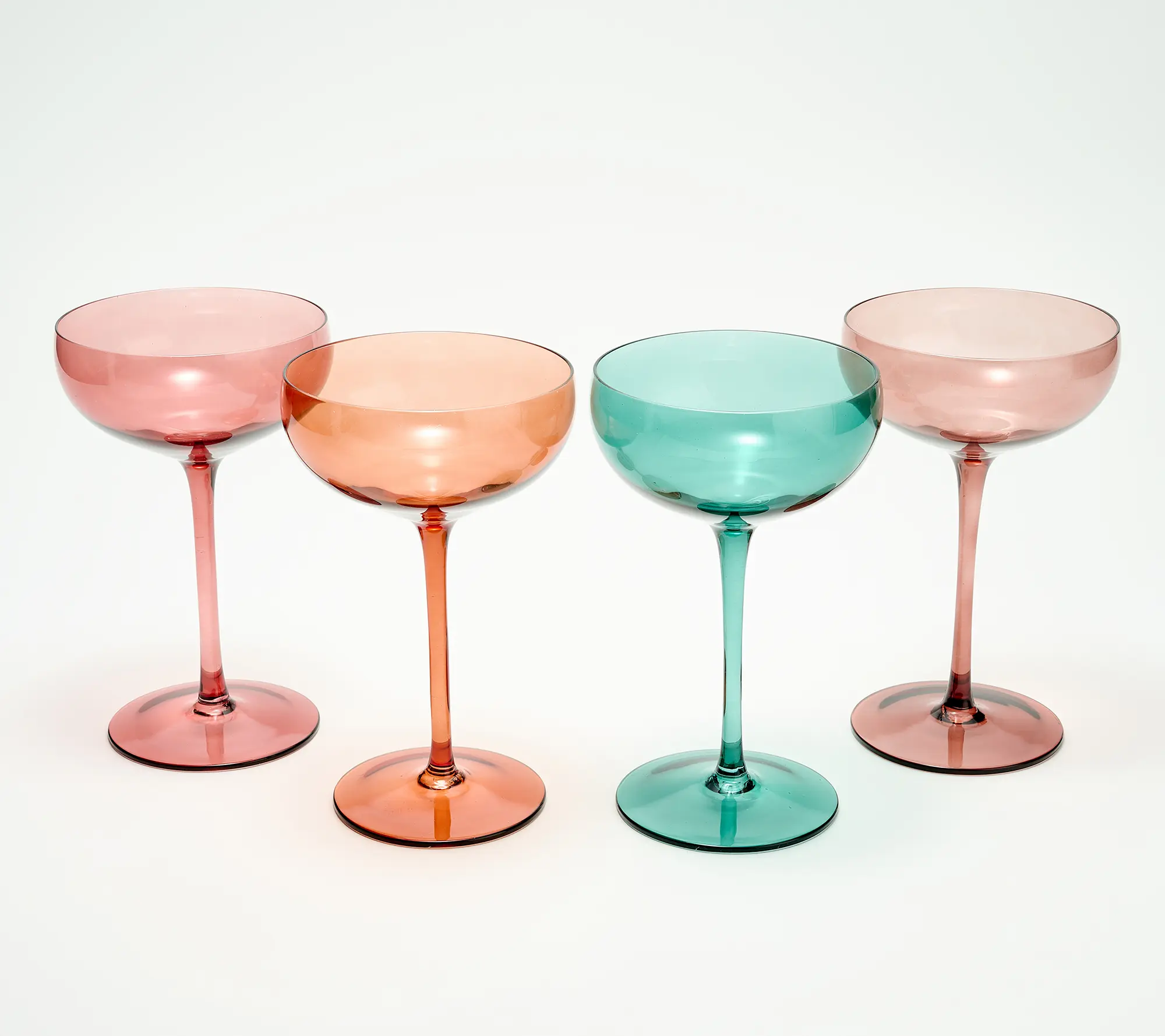 Jessie James Decker 4 Piece Coupe Glass Drinkware Set Jessie James Decker 4 Piece Coupe Glass Drinkware Set