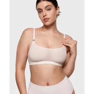 Cosnufy Sheer Mesh Scoop Bralette