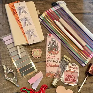 Curated Bookish Gift Box Cozy Reader Essentials | Stickers, Bookmarks, Annotation Tabs, Journal, Socks & Book Lover Accessories | Perfect BookTok Gift