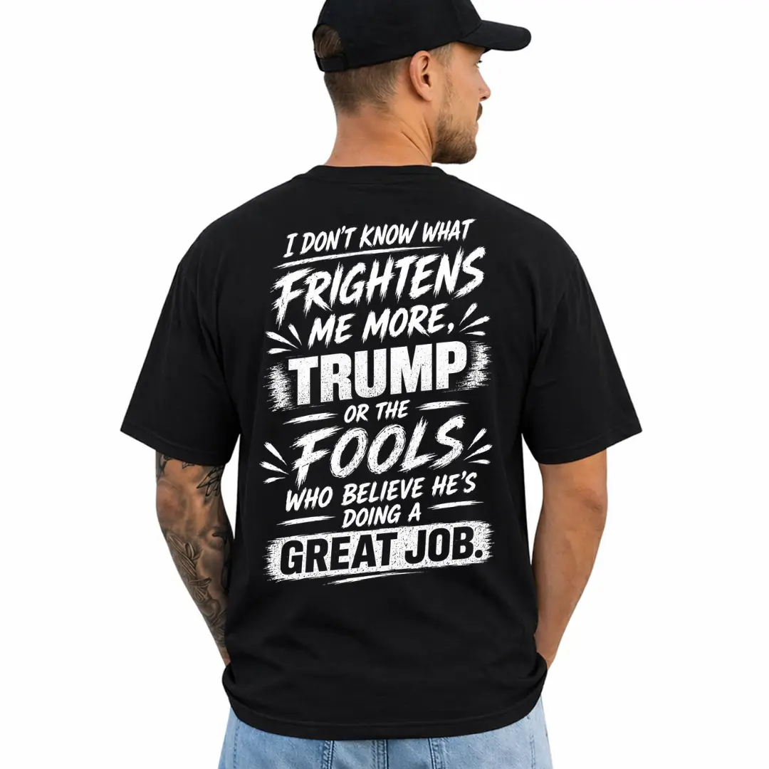 Political Satire T-Shirt, Short Sleeve Printed Graphic Shirt, Daily Casual Cotton Menswear
