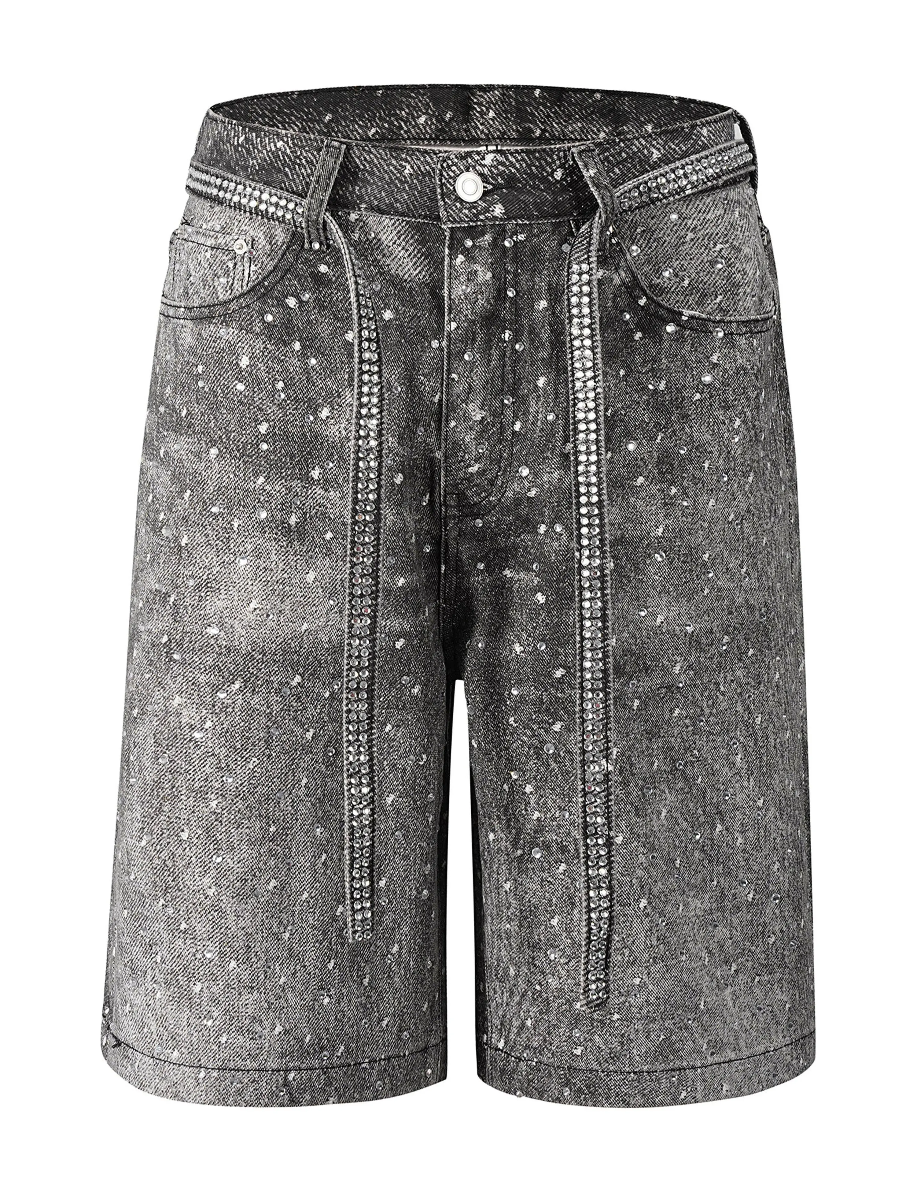 NOIR RHINESTONE SHORTS