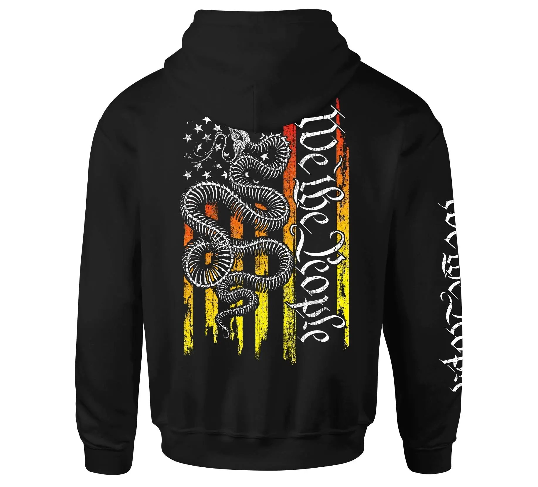 Howitzer Clothing Men's Casual Polyester Fleece Graphic Hoodie - Bone Snake Flag Logo Design, 2000s Aesthetic Retro Gothic Alternative Top, Drawstring Accent Sweatshirt