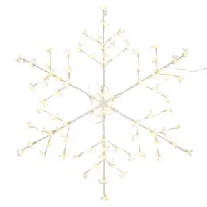 August & Leo 43 inch Jeweled LED Hanging Snowflake