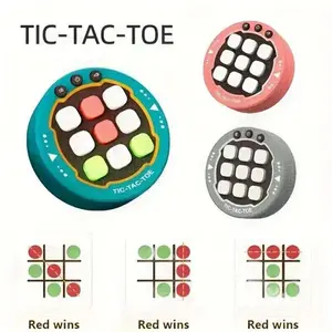 Portable Electronic Tic Tac Toe Game Console, BatteryPowered Handheld Game Console, Educational Toy forHome Entertainment & Party