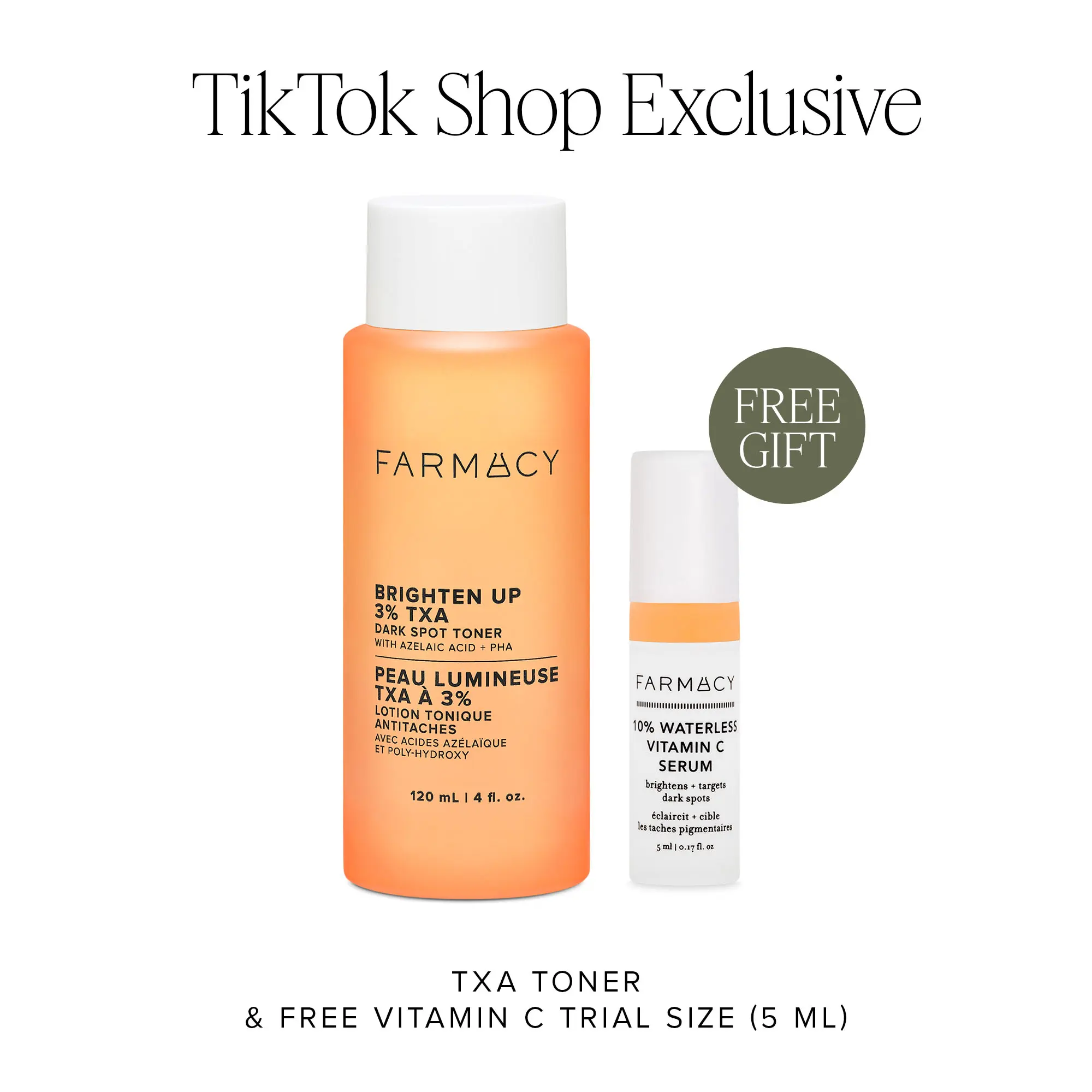 Farmacy Beauty Brighten Up 3% TXA Dark Spot Correcting Toner - Clinically Proven Dark Spot Remover, Gentle Daily Care Liquid with Azelaic Acid, Inulin, Fructose for Brightening, Evening Out Skin Tone & Texture