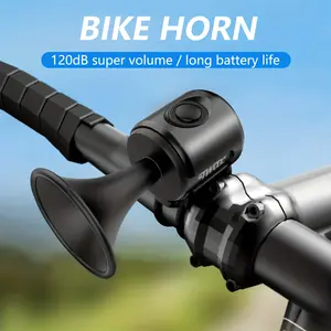 TWOOC Electric Bike Horn, 120 DB Sounds Alarm Bell, Safety Electric Bicycle Horn