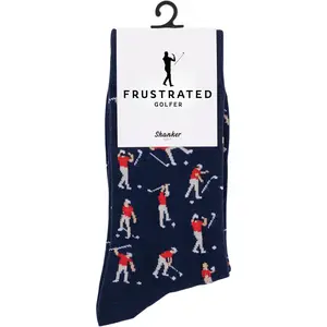 Golf Socks - Funny Angry Golfer Socks - Funny Golf Gift for Men - 1 Pair per Pack - Size 10-13
