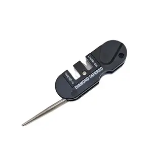Portable Mini Knife Sharpener, Multifunctional Knife Sharpening Tool, Outdoor Tungsten Steel Ceramic Knife Sharpening Tool, Knife Accessories, Lightweight Tools, Precision Camping Tool, Survival Gear