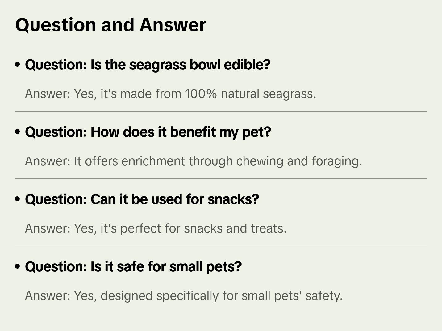 Tiny Paws Seagrass Bowl