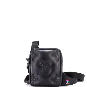 Pre-owned Louis Vuitton material Messenger Bags A4 Asymmetrical Sling Bag Monogram Puffer Lambskin by Rebag