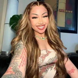 【LIVE SALE】UNice 13x4 Honey Blonde Highlights Body Wave Wig With Drawstring Glueless Human Hair Lace Frontal Wigs with Bleached Knots Beginners Friendly Ready to Go