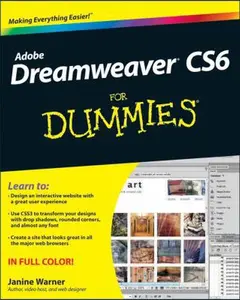 USED-Dreamweaver CS6 For Dummies by Janine Warner (Paperback)