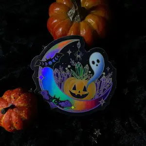 Crystal Halloween Holographic Sticker by Moonstruck Crystals