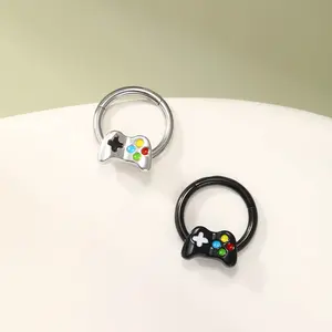 Oufer X Roly Controller Hinged Segment Septum Ring-16G
