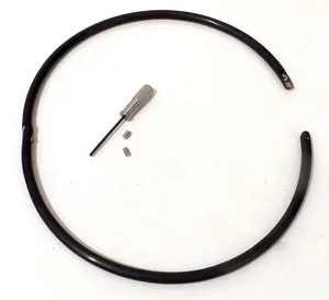 24/7 Eternity Collar - Choker Collar Style - Petite Infinity Collar (Matte Black) (Stainless Steel) (Multiple Sizes)