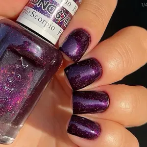 DND 674 PURPLE SCORPIO Gel and Lacquer Duo nail care nail art color