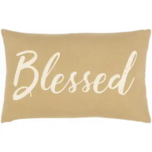 Lindfield Beige Blessed Lumbar Pillow - Clearance